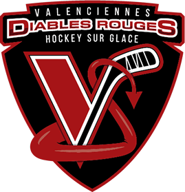 Logo diables rouges, hockey sur glace