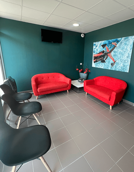 Salle d'attente du cabinet dentaire